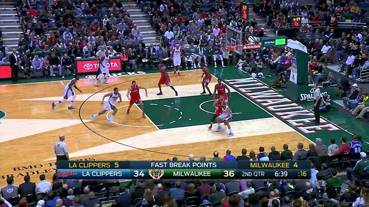 Larry Sanders Highlights Clippers vs. Bucks 12.13.2014 - 15 Points, 9 Rebounds