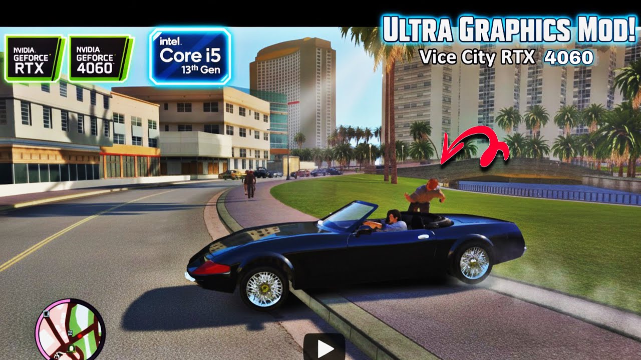 🔥 GTA Vice City NextGen Mod: RTX 4060 MAX Settings FPS Test | i5-13400F Gameplay Benchmark 