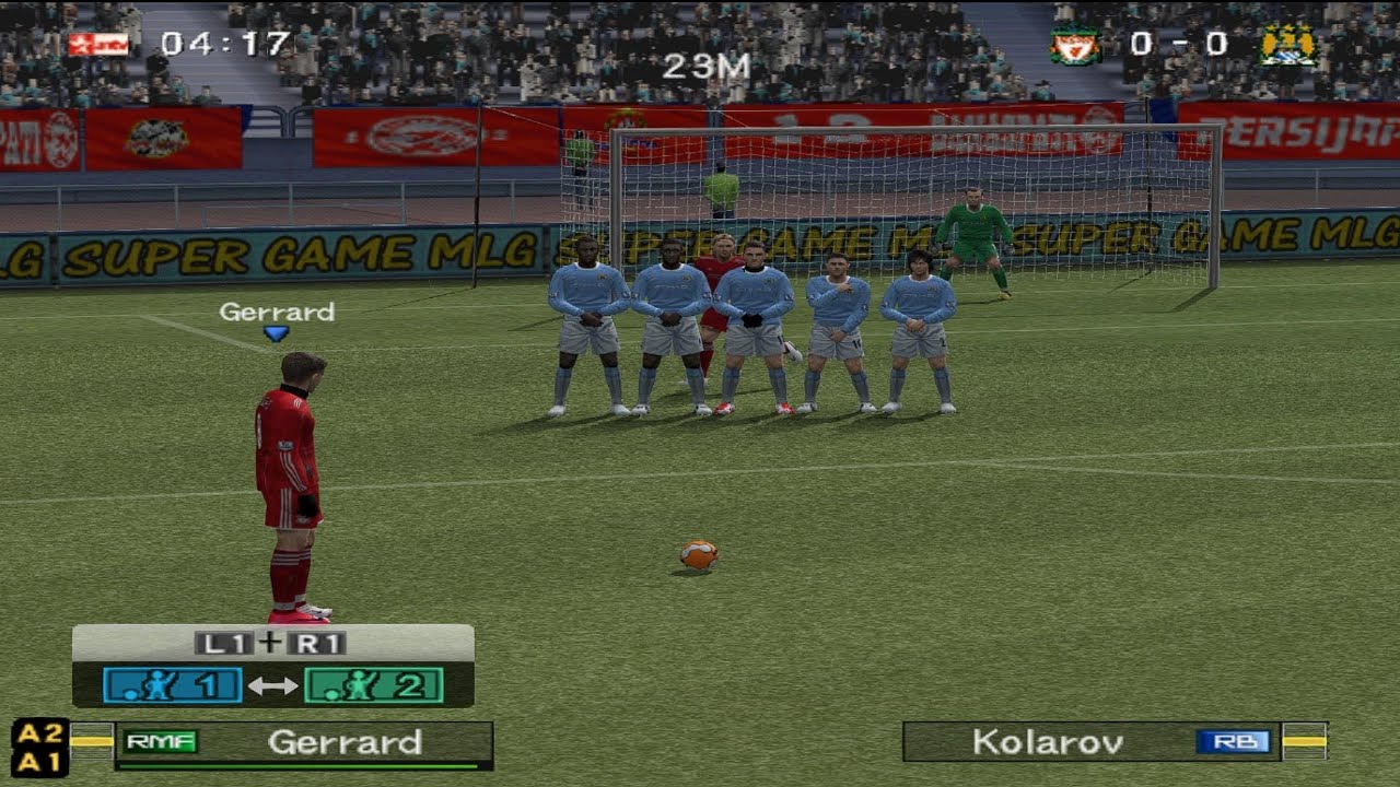 Winning eleven 10 Liverpool vs Manchester City Gameplay 4K 60Fps HD - Ps2