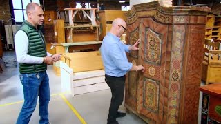 18th century Hand Painted Marriage Cupboard - Salvage Hunter 1408