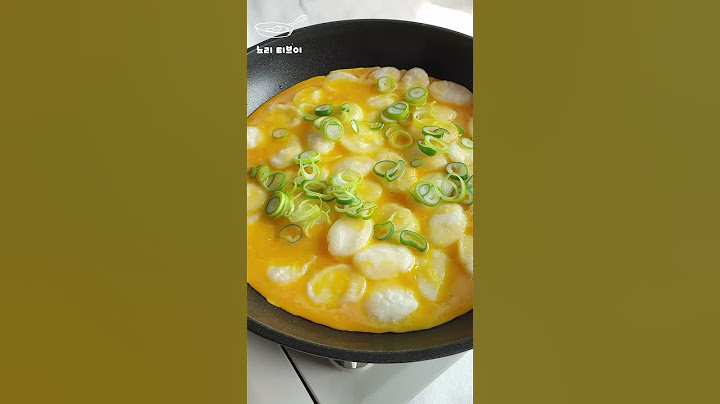 떡국떡+계란(간단한 요리)