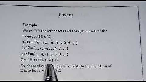 #48 MTH633 Group Theory (Applications of Fundamental Theorem, Cosets)