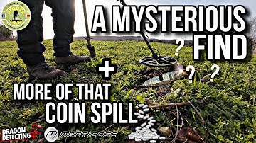 Een mysterieuze vondst | + Meer over die muntverspilling | Metal Detecting UK | Minelab Manticore...