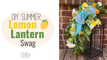 DIY Summer Lemon Lantern Swag