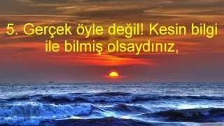 102 TAKASUR SURESİ VE MEALİ KABE İMAMI MAHİR HOCA