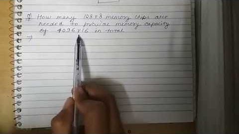 Calculation of number of memory chips in computer architecture and design