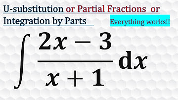 U-sub, Partial fractions and IBP (D-I Method)