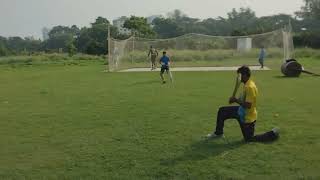 Wicketkeeping drills with machine balls | My wicketkeeping practice | Cricket in Rajshahi