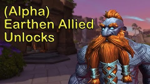 How To Unlock Earthen Allied Race | The War Within(Alpha) | World of Warcraft