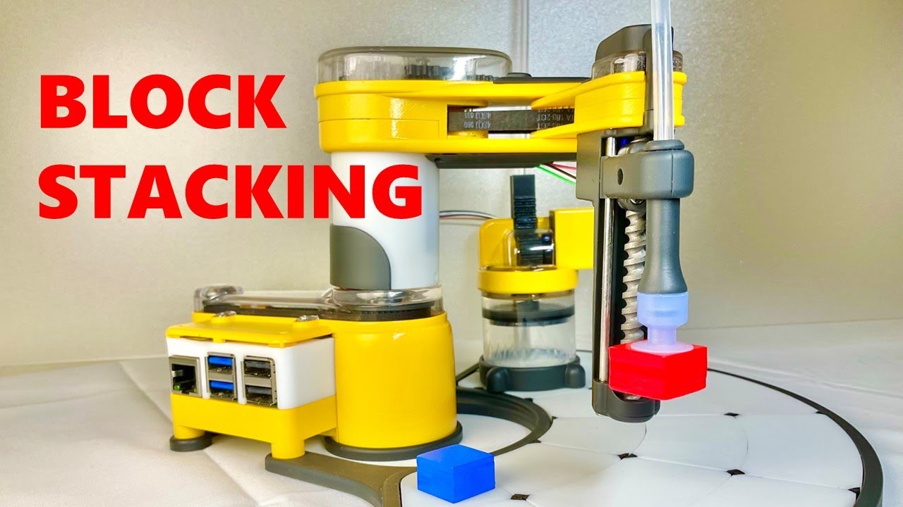 I built a Block Stacking Robot with stereo camera. - YouTube