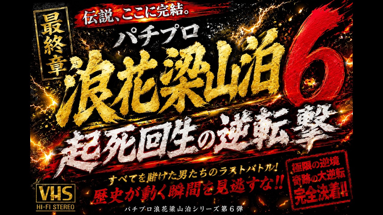 🔥【実話】パチプロ浪花梁山泊6〈最終章〉｜伝説、ここに完結。【公式】