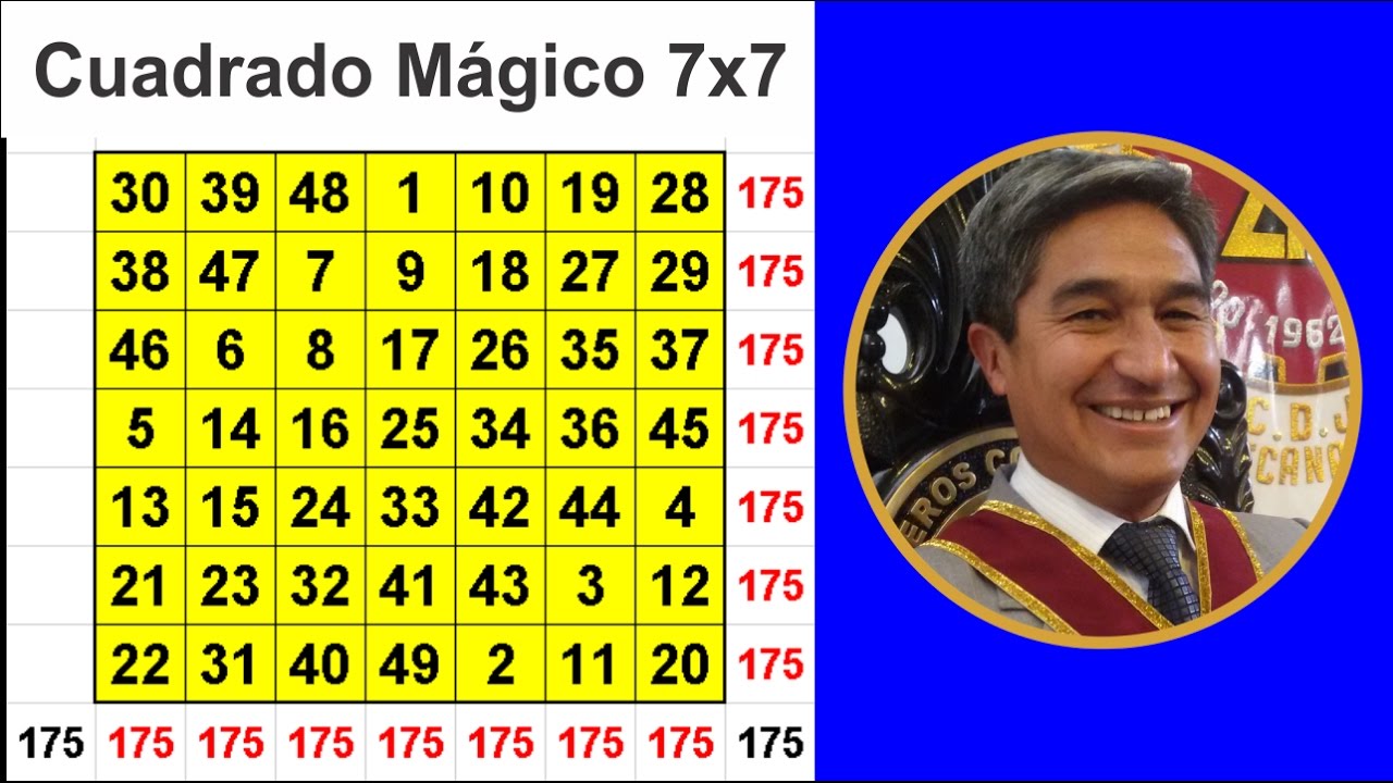 Cuadrado M gico De 7x7 F CIL YouTube