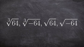 Tutorial - Learn what is root of a number means with even and odd roots, cuberoot(64), cuberoot(-64)