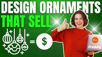 Make Money on Etsy This Christmas 🎄 | Print-on-Demand Ornament Tutorial