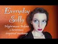 Everyday Sally - Nightmare Before Christmas Inspired Makeup - Dramatic Goth Look