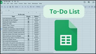 How to Create a ToDo List in Google Spreadsheet | Easy Tutorial