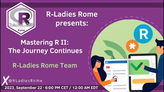 R-Ladies Rome (English) - Mastering R II: The Journey Continues News