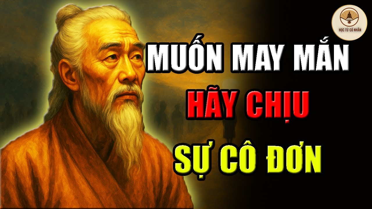 TRÍ TUỆ CỔ NHÂN | Muốn may mắn, hãy chịu cô đơn một lúc
