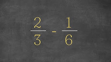 How to Subtract Fractions using the LCD Method