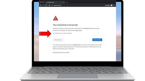 Fix NET ERR CERT DATE  INVALID Error On Chrome Browser