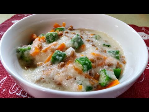 オクラと納豆でパパッとネバネバ丼🍚 #簡単レシピ #料理