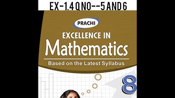 CLASS -8 MATHS (PRACHI BOOK ) CHAPTER -1 RATIONAL NUMBERS EX- 1.4 Q NO --5 AND 6 ||