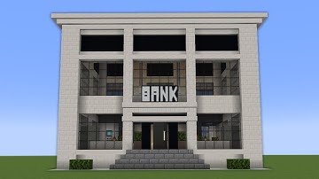 Hoe bouw je een moderne bank in Minecraft | Stapsgewijze handleiding