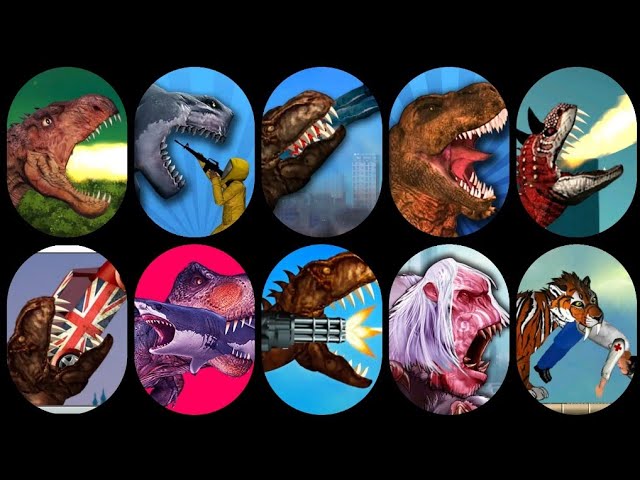 VIREI UM DINOSSAURO E DEVOREI A CIDADE TODA → Dinosaurs Terrorising the  City [ jogo de celular ] 📱🎮 