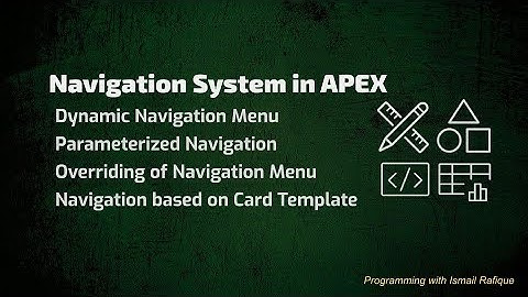 Oracle APEX | Navigation System in APEX - Urdu/Hindi