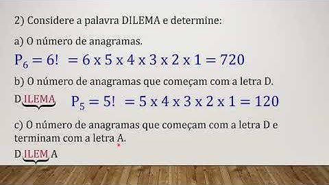 Permutação Simples - Profª Camila Monteiro