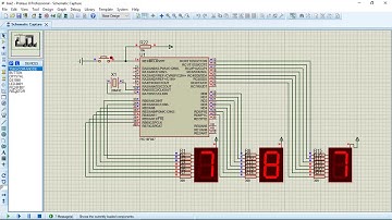 Dùng vi điều khiển PIC 16F887 giao tiếp với 3 led 7 đoạn anode chung.