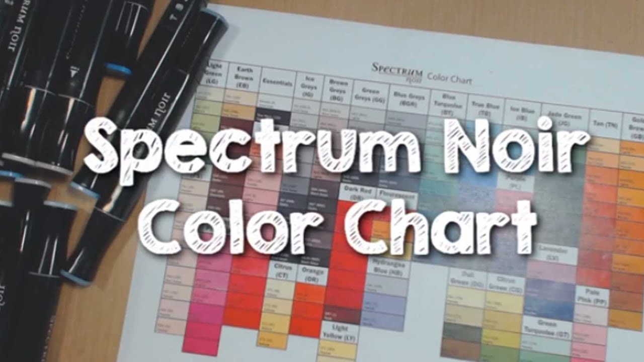 Spectrum Noir Illustrator Color Chart