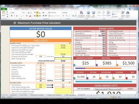 download property rehab spreadsheet free trial version house rehab spreadsheet