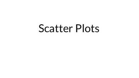 Algebra 2: 2.5a-Scatter Plots