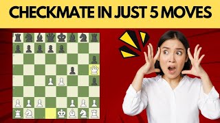 Quickest way to Checkmate | Checkmate in Just 5 Moves | Chess