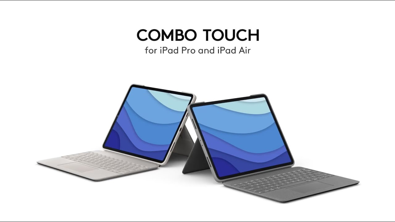 Funda con teclado para iPad Logitech Combo Touch para iPad Pro y iPad Air - Oxford Grey y Sand es MX