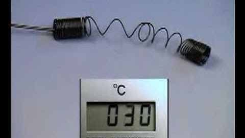 Shape memory effect in a spring