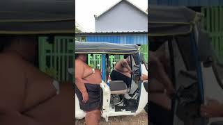 Fat Man In Auto Comedy