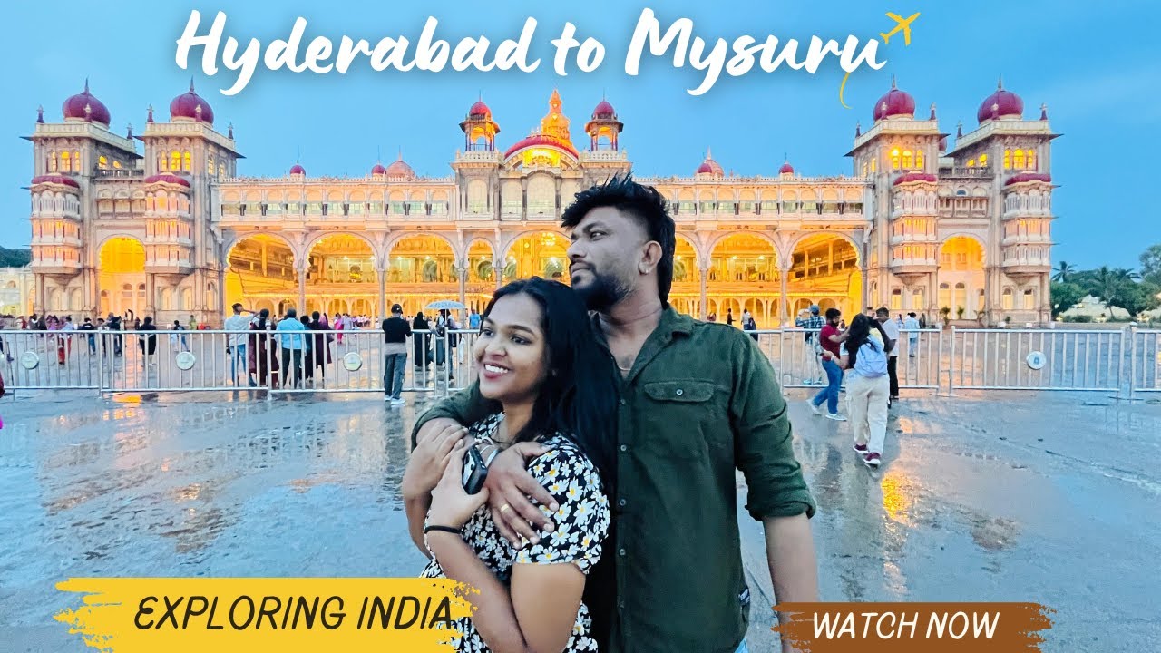Hyderabad to Mysuru Road Trip | Scenic Drive, Food Stops, Mysore Palace & Church Visit!
