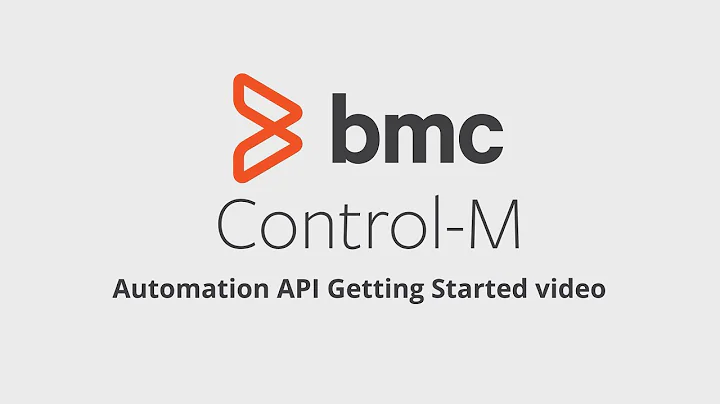 Control-M - Automation API Getting Started