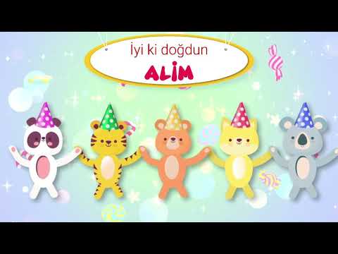 İyi ki doğdun ALİM - İsme Özel Doğum Günü Şarkısı (FULL VERSİYON) (REKLAMSIZ)