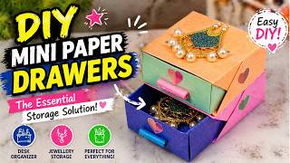 The Essential Storage Solution || DIY Mini Paper Drawers Tutorial