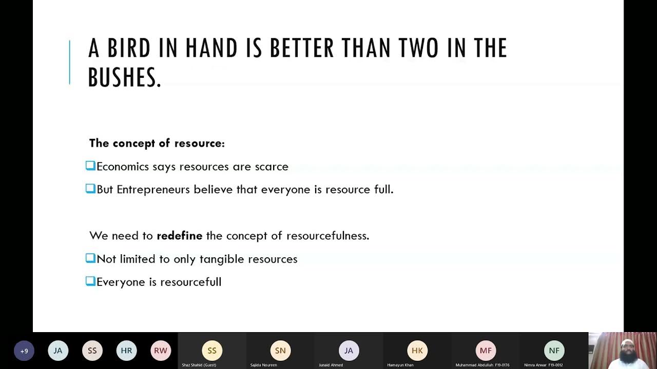 Session 04 The Bird In Hand Principle (Effectuation Unleashed) YouTube