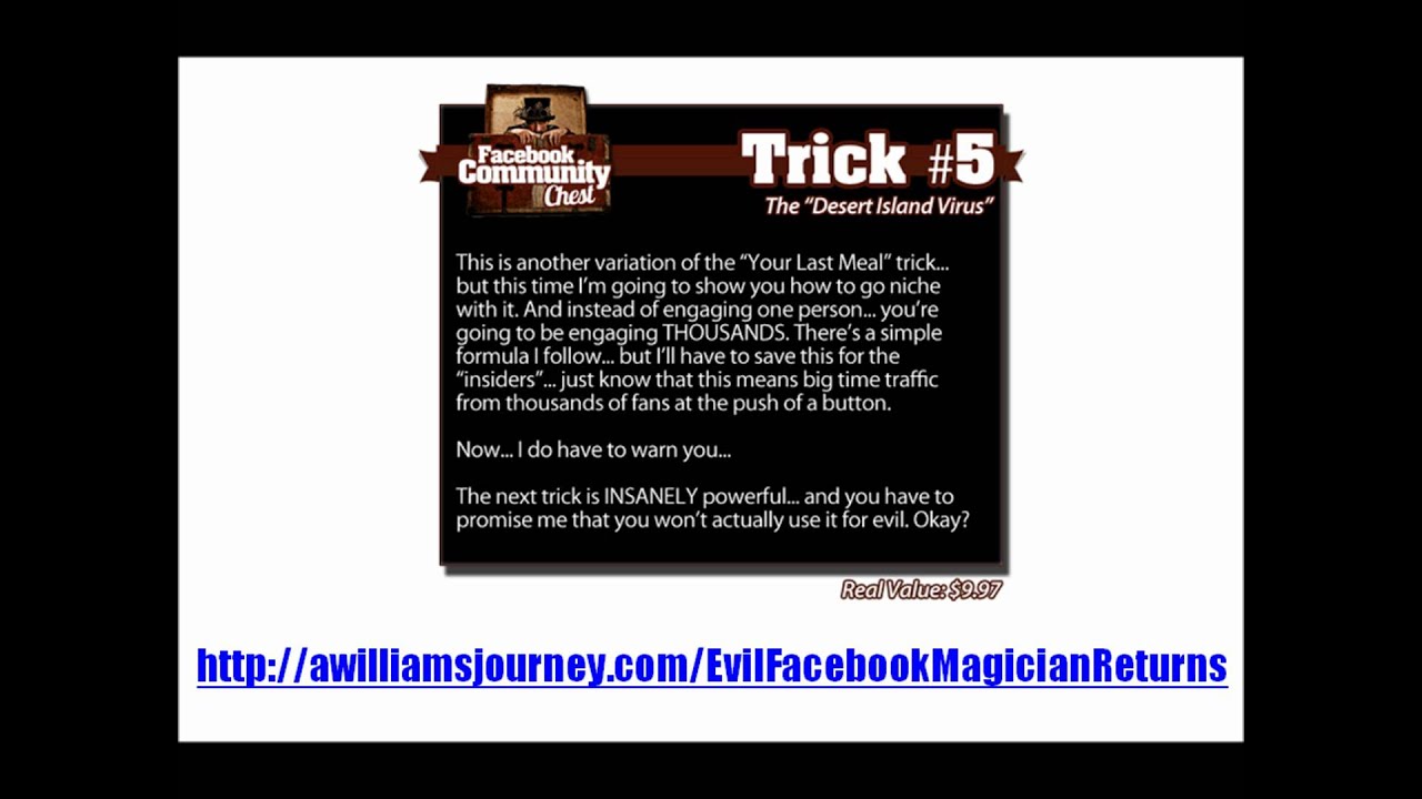 Evil Facebook Magician Returns By Dr Ben Adkins Youtube