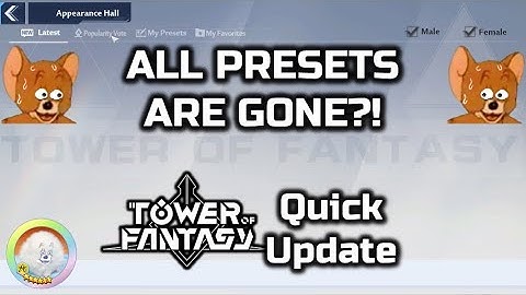 The ENTIRE Preset Lobby is EMPTY? Massive Bug - Tower of Fantasy - Quick Update