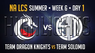 Team Dragon Knights vs TSM HIGHLIGHTS | Week 6 NA LCS Summer Split 2015 S5 | TDK vs TSM W6