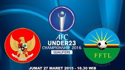 Indonesia U-23 vs Timor Leste U-23 5-0 Full Match, AFC U-23 Championship 2016 Qualifiers - Group H