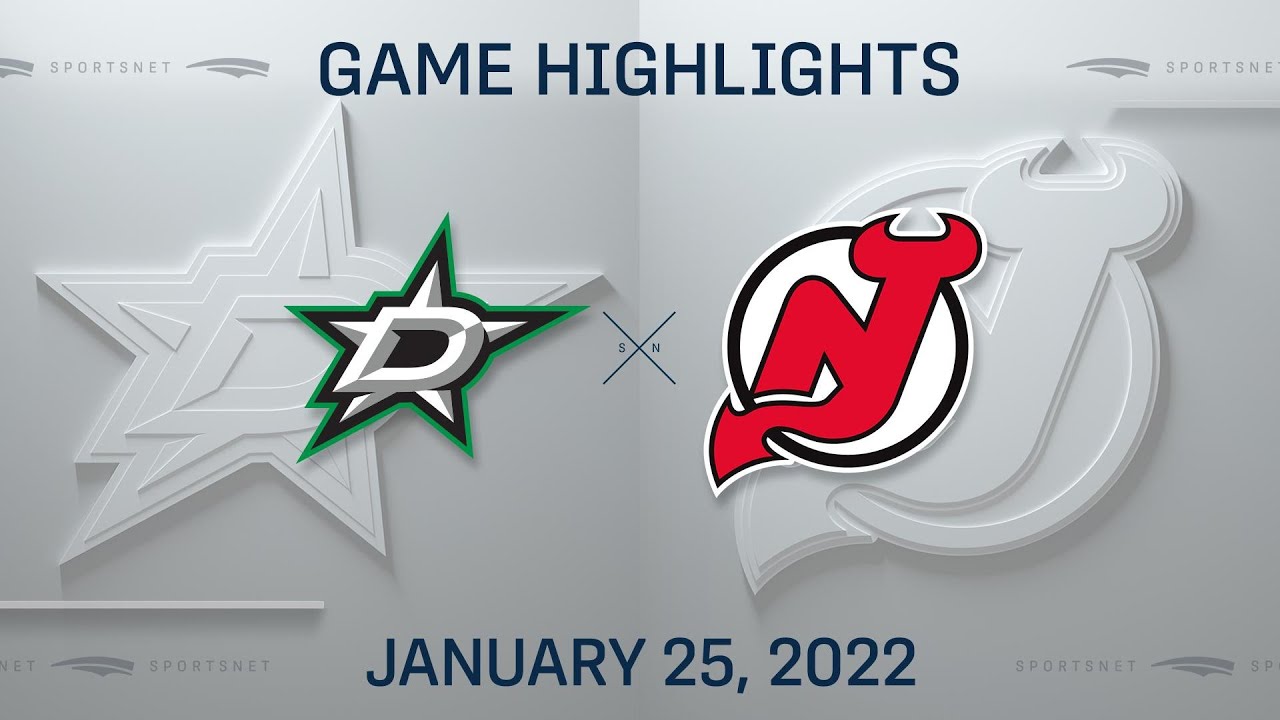 Stars @ Devils 1/25/22  NHL Highlights 