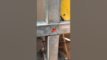secret of strong connection of thin square tube 4 way #welding #welder #metalworking #fabrication