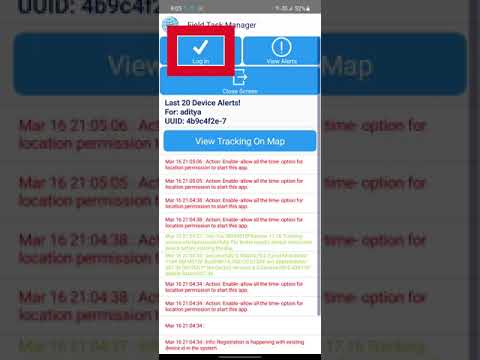 Field Task Manager App Video showing disclaimer ConnectMyWorld